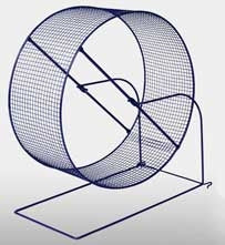 Hamster/Gerbil Wire Wheel 8 Inch