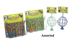 Hay Ball With Bell 4 diameter 8.5 long Assorted