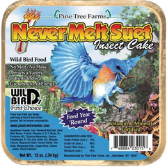 Pine Tree Never Melt Suet Cake 13oz Insect