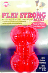 Spot Play Strong Mini Rubber Bone Small Red