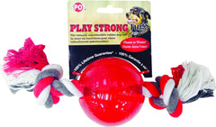 Spot Play Strong Tugs Bone Ball Rope Large Red