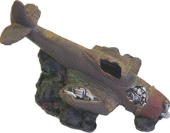 Blue Ribbon Sunken WWII Plane with Cave Ornament