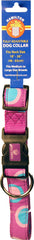 Ribbon Overlay Adj Dog Collar 1x18-26 Circles