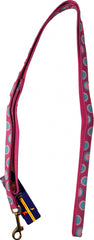 Ribbon Overlay Single Thick Dog Lead - Circles