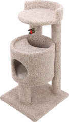 Cutout Condo Cat Furniture 19Wx19Dx35.5H Nat