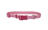 Pet Attire Pink Dots Dog Collar