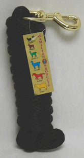 Rope Lead With Bolt For Dogs 10Ft Black