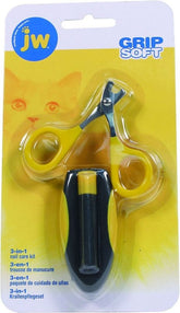 Jw 3-In-1 Nail Care Kit And Carrying Case Gry/Yel