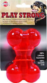 SPOT Play Strong Rubber Bone Dog Toy