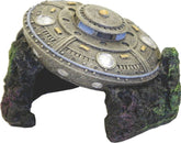 Blue Ribbon UFO with Cave Ornament