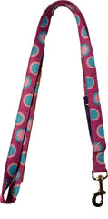 Ribbon Overlay Single Thick Dog Lead - Circles