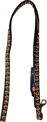 Ribbon Overlay Single Thick Dog Lead - Chalk Paws Bk