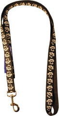 Ribbon Overlay Single Thick Dog Lead - Chalk Paws Bk