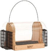 Natures Way Hopper Feeder With Suet Cages Bamboo