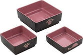 SPOT Four Square Stoneware Dog Dish