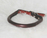 Hamilton Rolled Leather Dog Collar