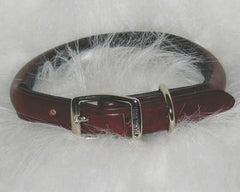 Hamilton Rolled Leather Dog Collar