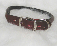 Hamilton Rolled Leather Dog Collar