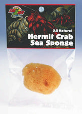 Sea Sponge For Hermit Crabs 0.75 x 1 x 0.25 Yellow