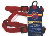 Adjustable Comfort Dog Harness 3/8 X10-16 Red