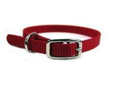Single Thck Nyln Dlx Dg Collar 3/8 X12 Red