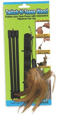 Twitch-N-Tease Cat Toy Black