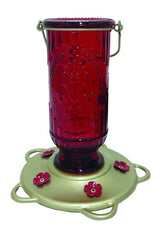 More Birds Vintage Hummingbird Feeder 20oz Red
