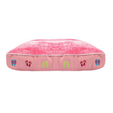 Halo Flip Flops Pink Rectangular Dog Bed