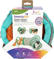 Smartykat Fringe Frenzy Triple Tunnel Cat Toy