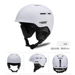 XUXUE New solid color ski helmet single board winter outdoor anti-fall and anti-collision ski protective gear snow helmet double board men and women