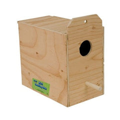 Reversed Love Bird Nest Box 10.25x9.25x6.25 Nat