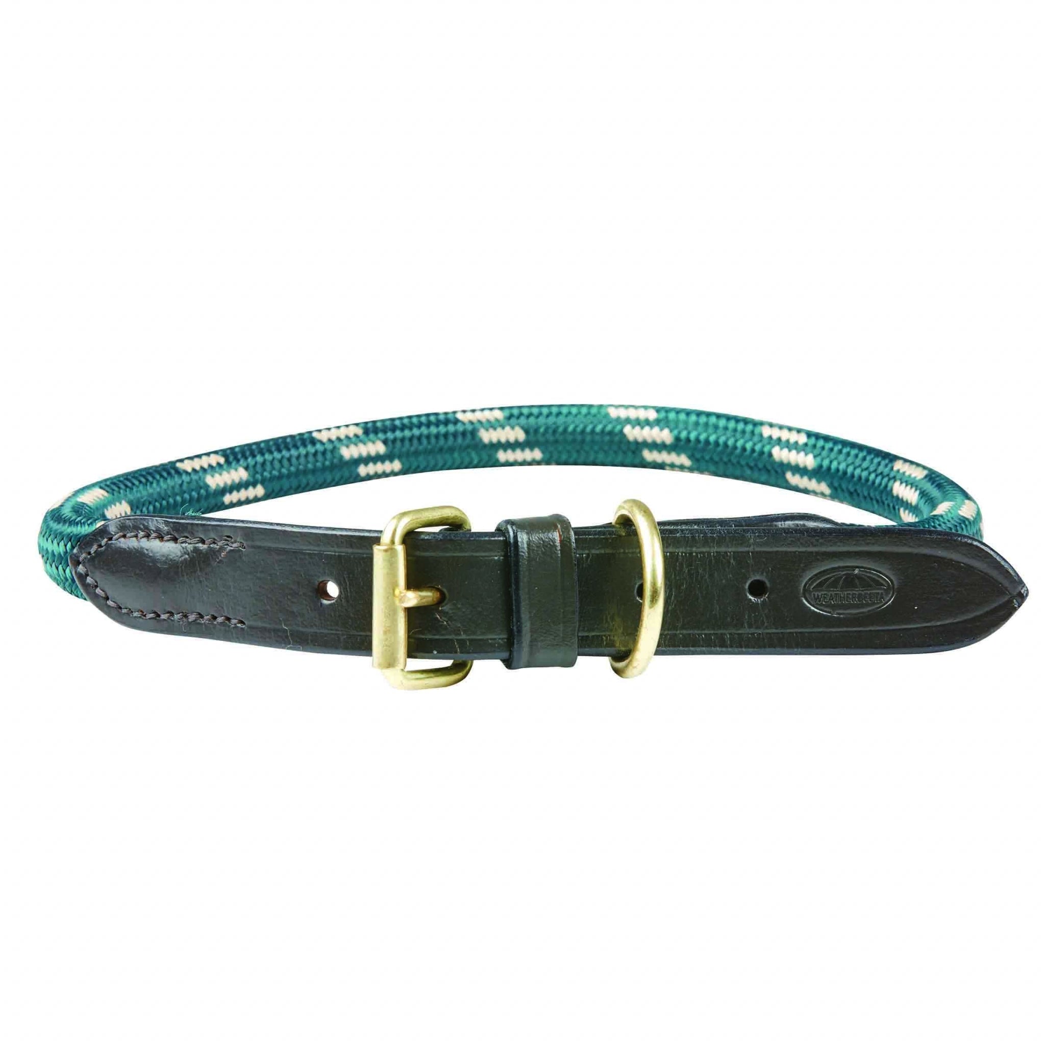 Weatherbeeta Rope Leather Dog Collar