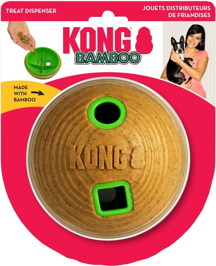 KONG Bamboo Feeder Ball Medium Dog Toy