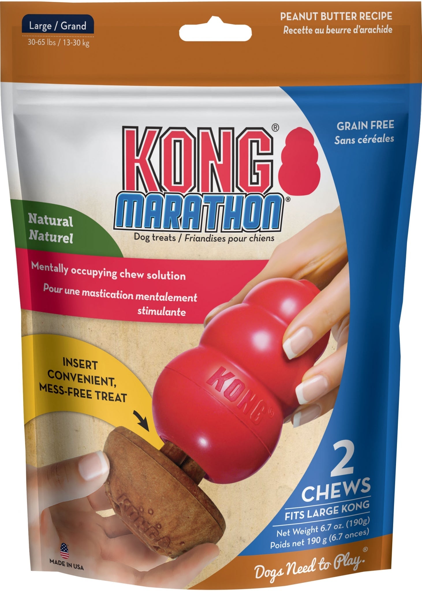 KONG Marathon Chew Dog Treats - 2 Pack