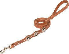 Weaver Texas Star Leash 3/4 X 4ft Russet