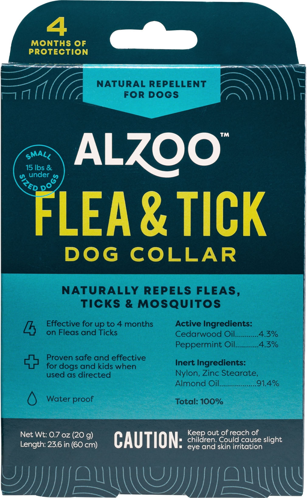 Alzoo Plant Based Flea & Tick Dog Collar