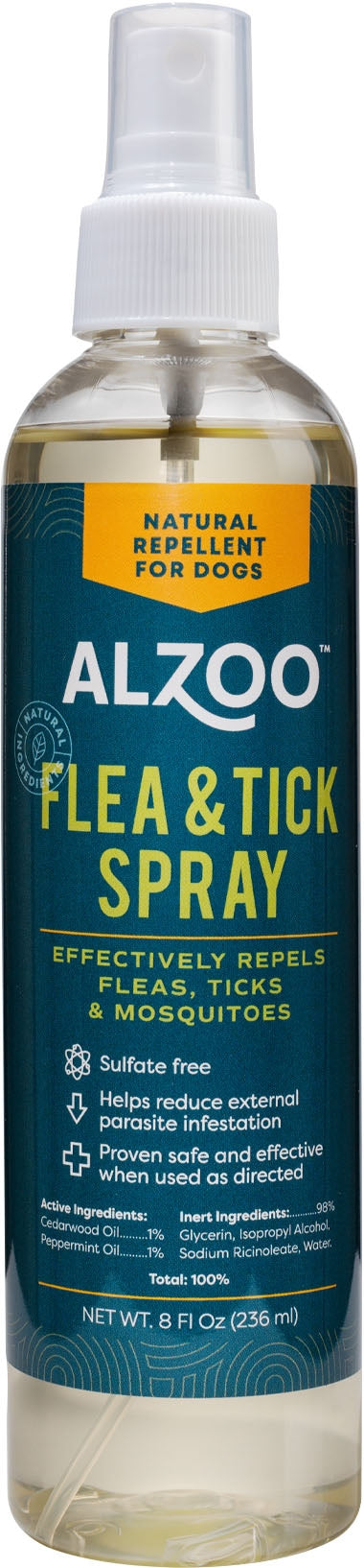 Alzoo Plant Based Flea And Tick Spray 8 Oz