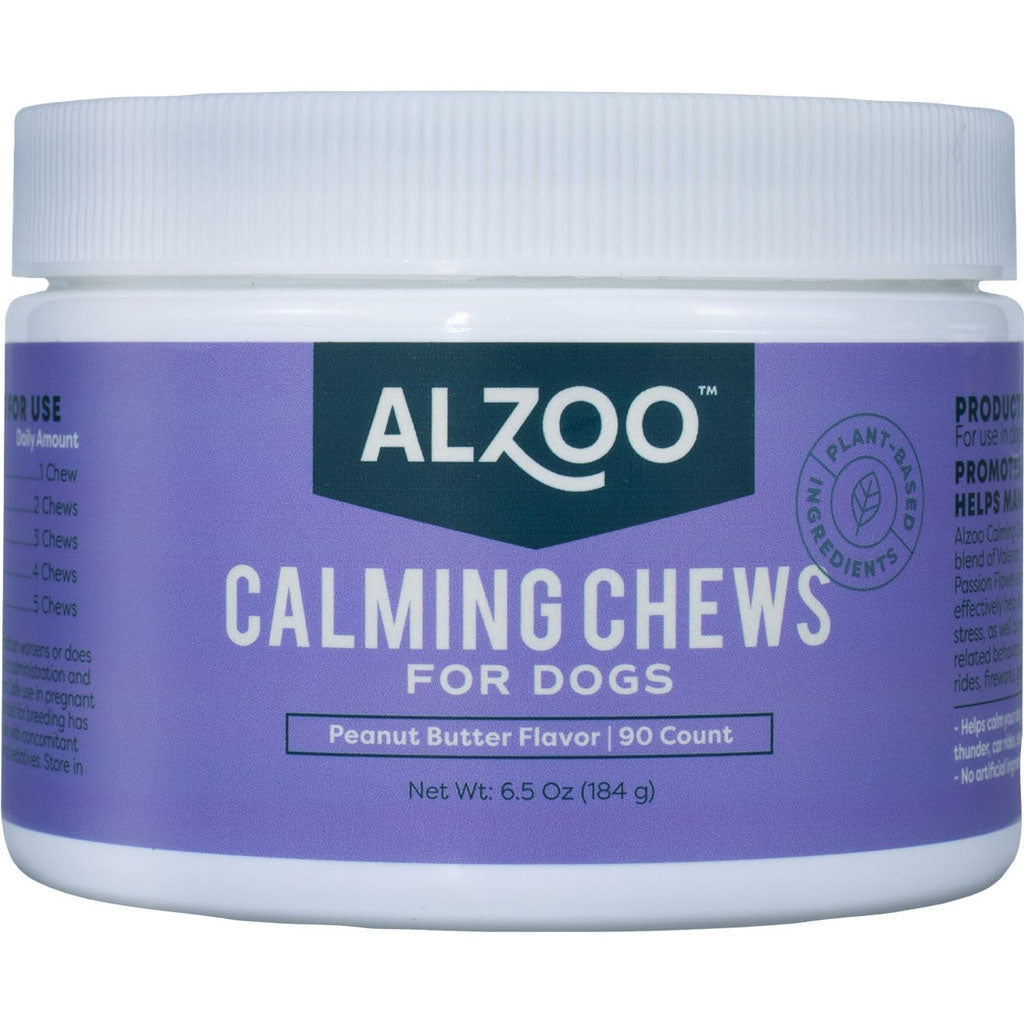 Alzoo Calming Dog Soft Chews Peanut Butter 90ct