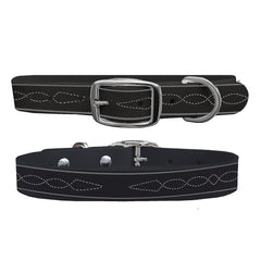 C4 Dog Collar ETA Stitches Black Collar