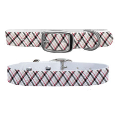 C4 Dog Collar San Soliel Avery Plaid Black