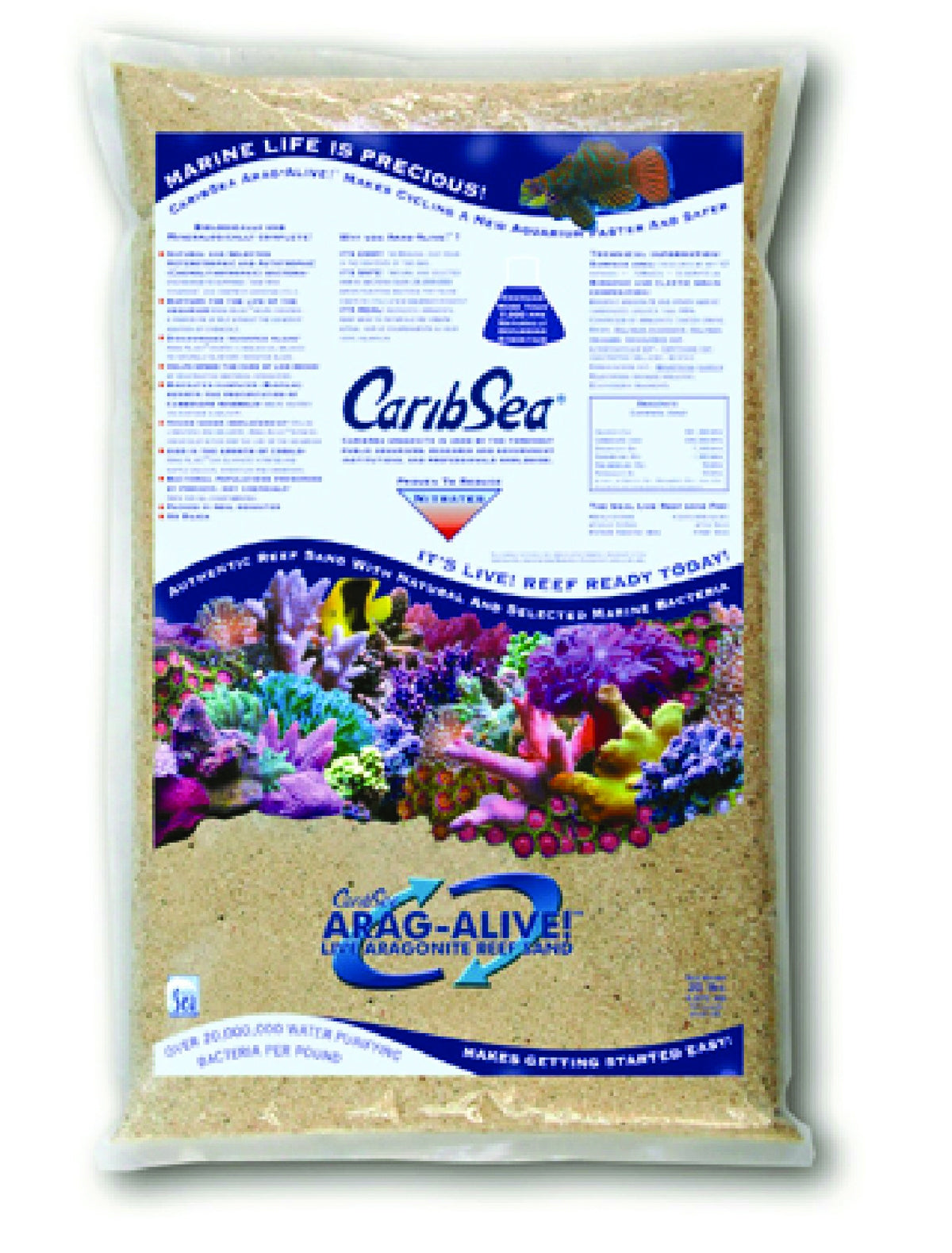 Caribsea Agri-Alive Indo-Pacific Sand 20 X13 X2 Bk