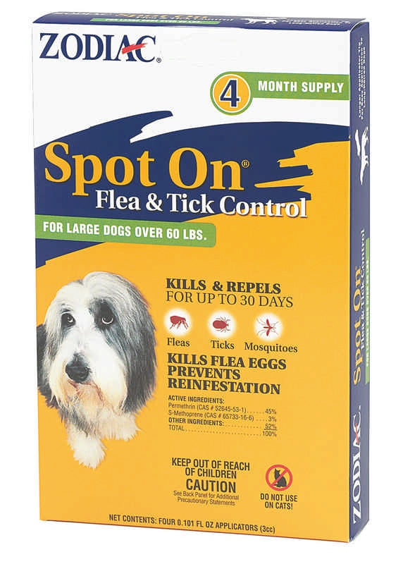 Zodiac Spot On Flea / Tick Control For Dogs LG