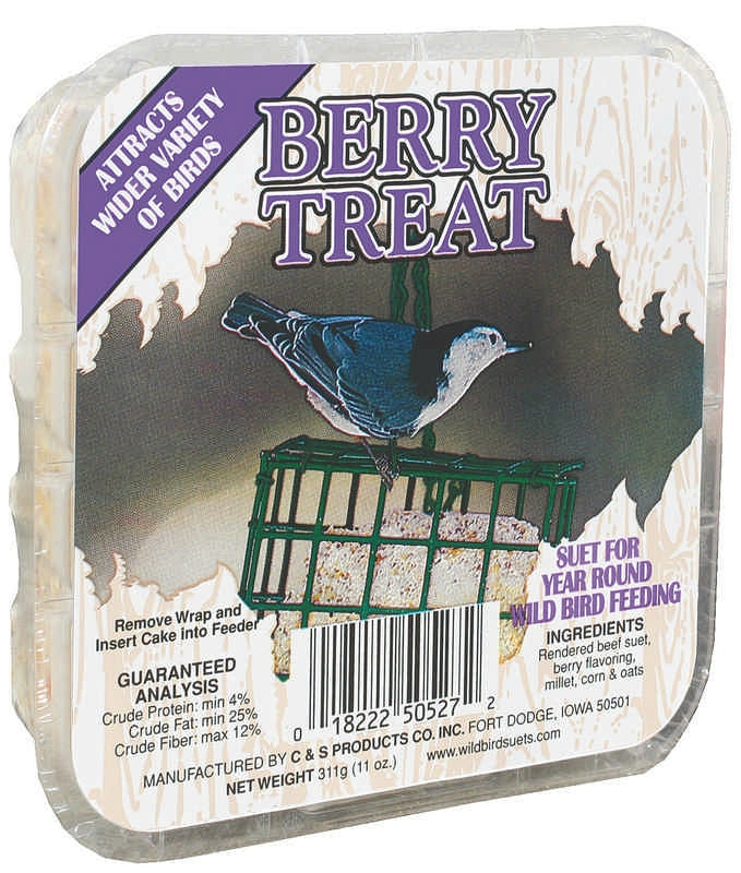 C/S Suet Treat Cake For Wild Birds 11.75oz Berry