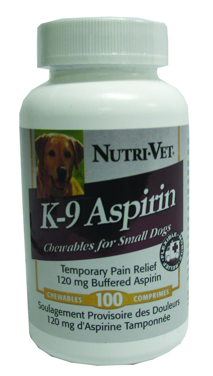 Nutri-Vet K9 Dog Aspirin for Small Dogs 100ct