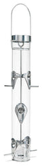 Droll Yankee 6 Port Slvr Sunflowr RingPull Feeder