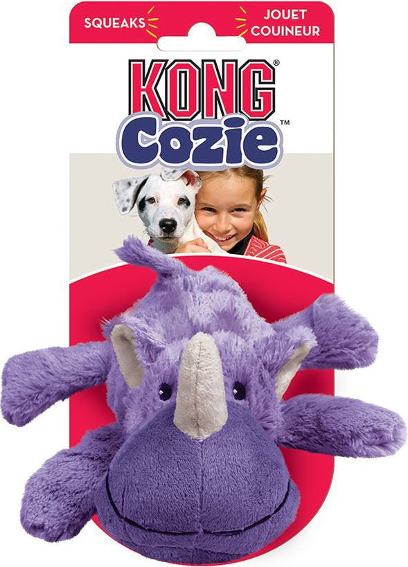 KONG Cozie Rosie Rhino Plush Dog Toy