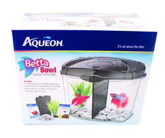 AQUEON 1/2 Gallon Betta Bowl Starter KitW/Divider