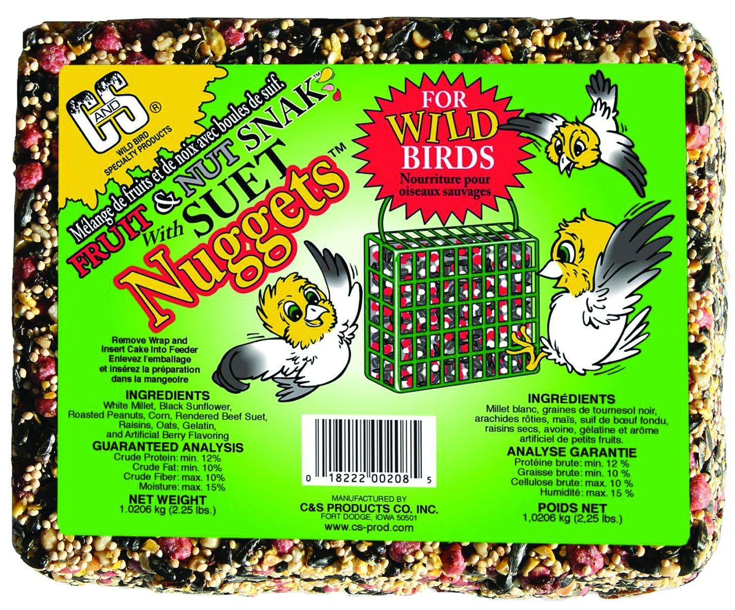 Cands Fruit And Nut Snak with Suet Nuggets 2.25lb