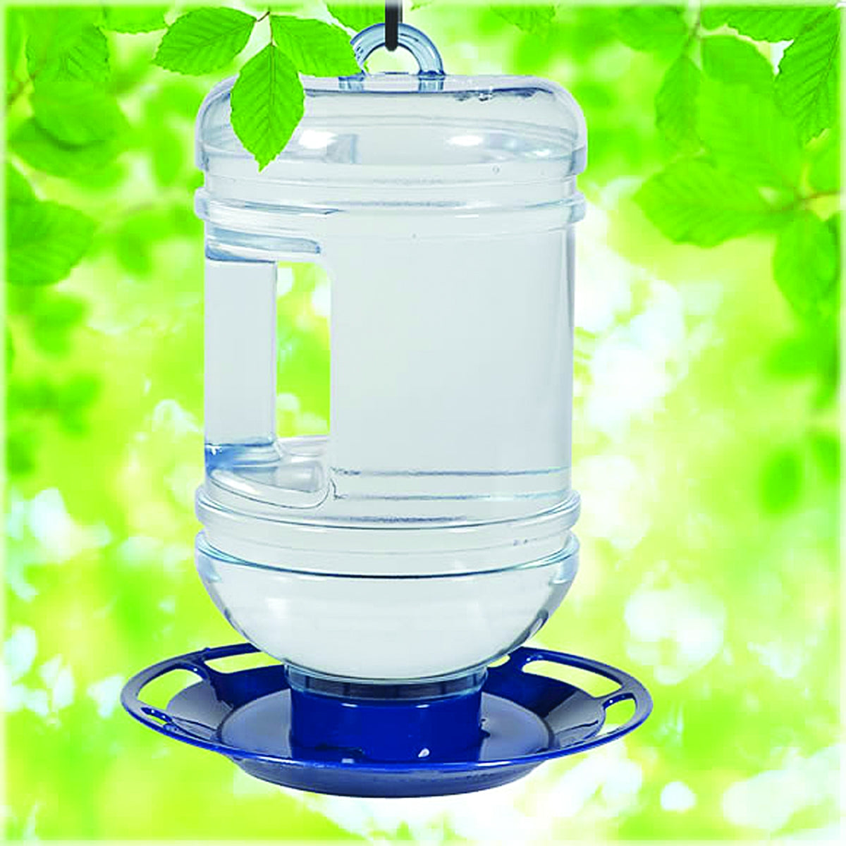 Perkypet Water Cooler Bird Waterer 1.5Qt Blue