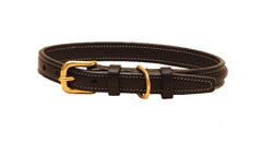 Tory Leather Narrow Square Raised Dog Collar